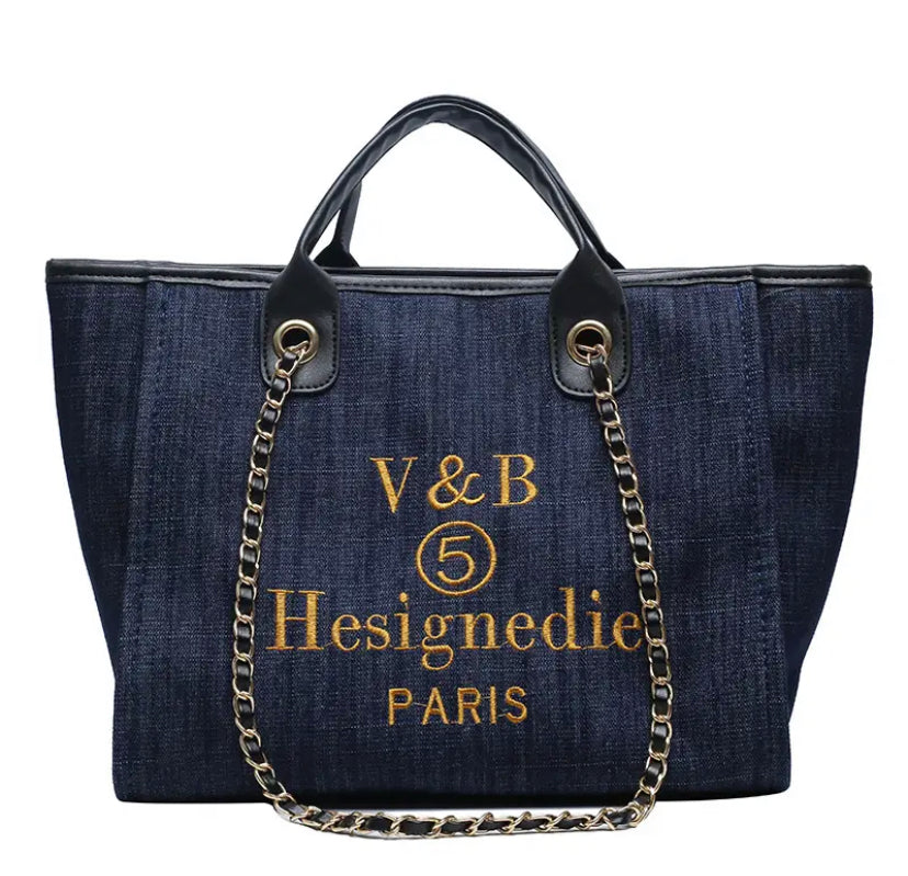 Denim Women's Shopper Bag 3 colors