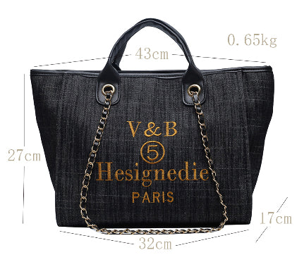 Denim Women's Shopper Bag 3 colors