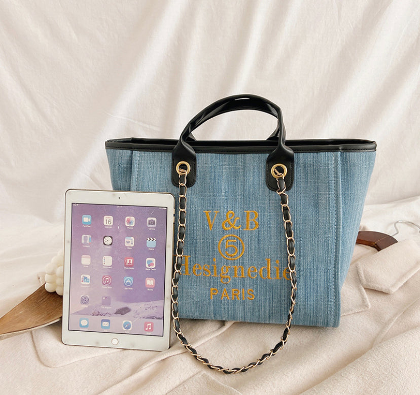 Denim Women's Shopper Bag 3 colors