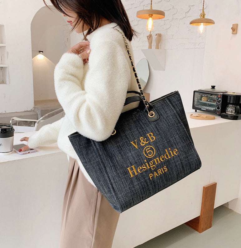 Denim Women's Shopper Bag 3 colors