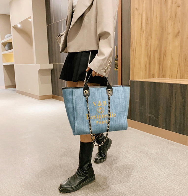 Denim Women's Shopper Bag 3 colors