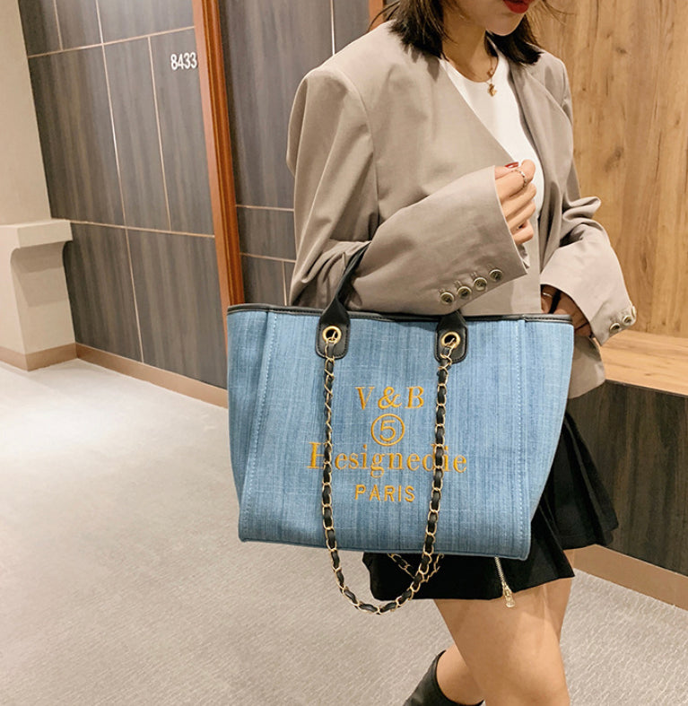 Denim Women's Shopper Bag 3 colors