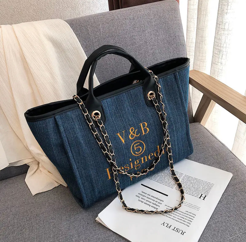 Denim Women's Shopper Bag 3 colors