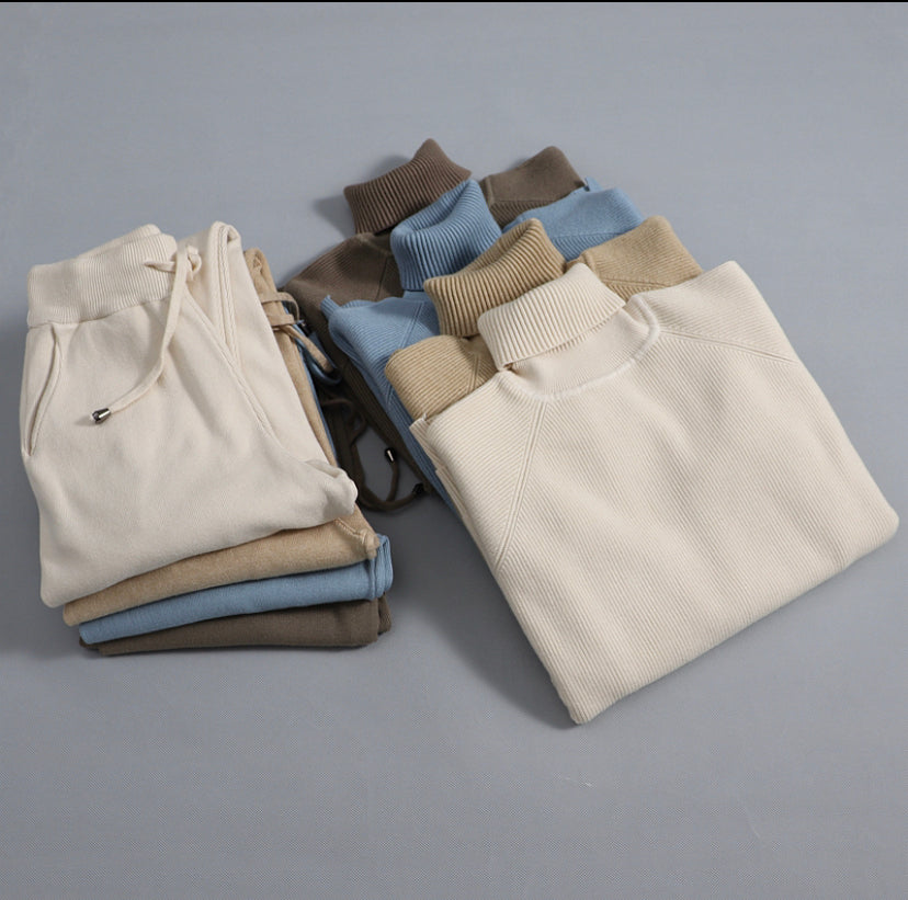 Women's Solid Set Warm Suit 4 colors