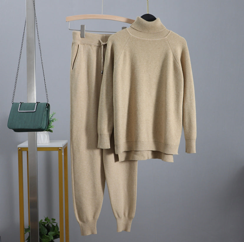 Women's Solid Set Warm Suit 4 colors