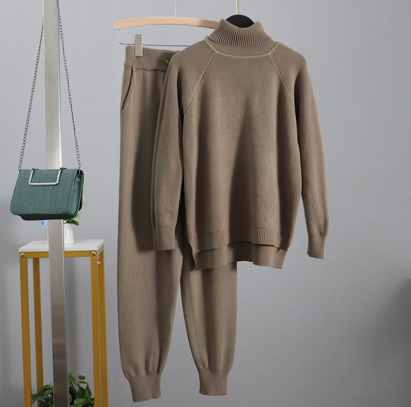 Women's Solid Set Warm Suit 4 colors