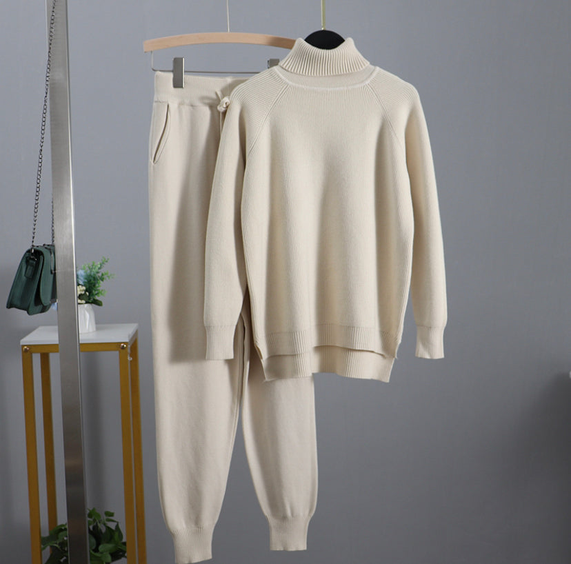 Women's Solid Set Warm Suit 4 colors
