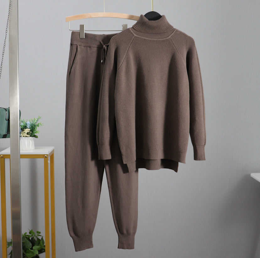 Women's Solid Set Warm Suit 4 colors