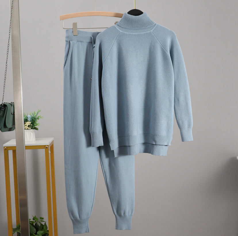 Women's Solid Set Warm Suit 4 colors