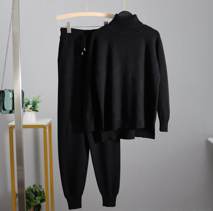 Women's Solid Set Warm Suit 4 colors
