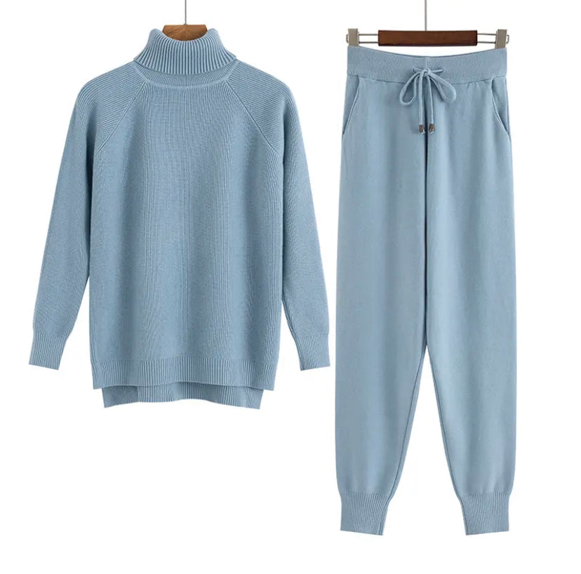 Women's Solid Set Warm Suit 4 colors