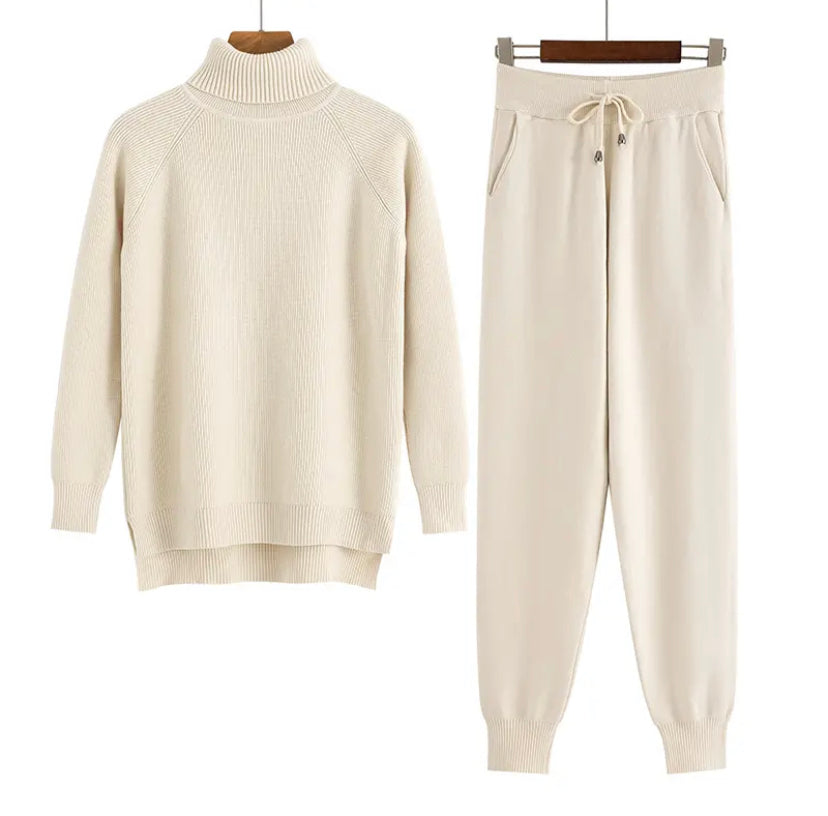 Women's Solid Set Warm Suit 4 colors
