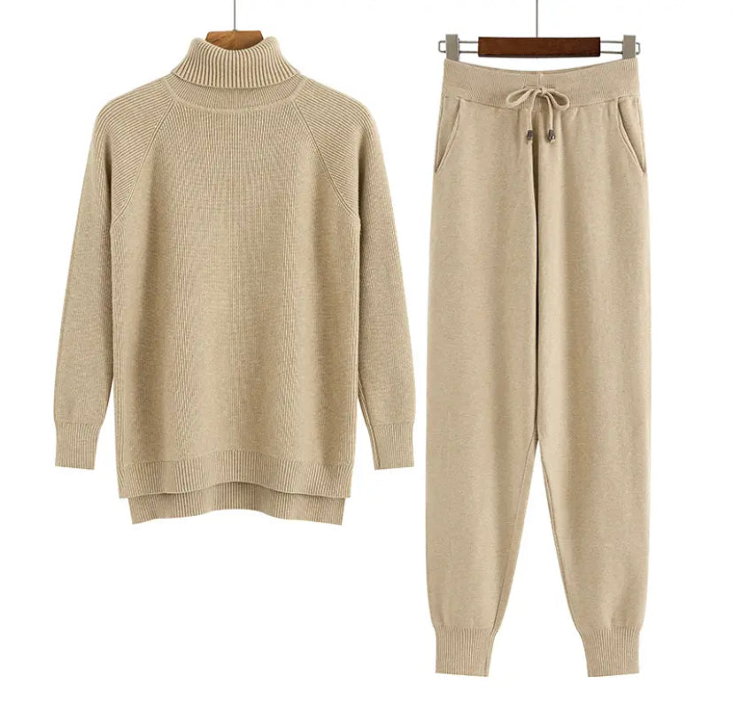 Women's Solid Set Warm Suit 4 colors