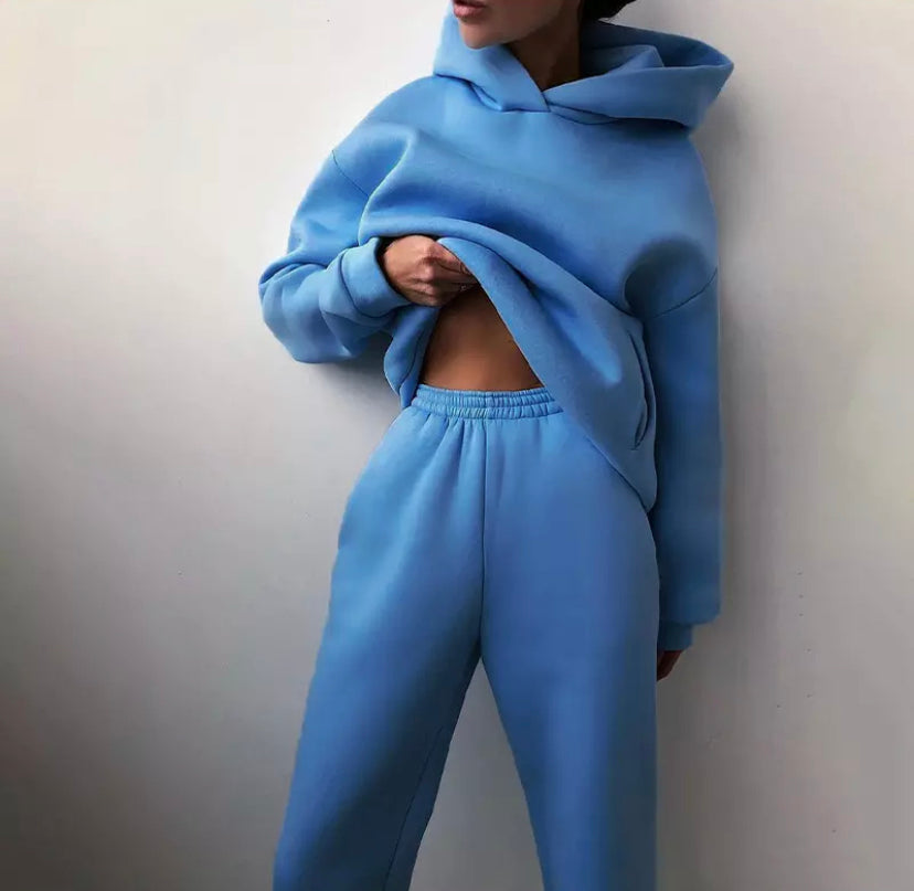 Fleece Casual Tracksuits Women's 15 colors