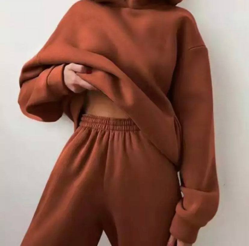 Fleece Casual Tracksuits Women's 15 colors