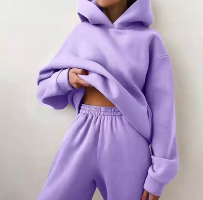 Fleece Casual Tracksuits Women's 15 colors