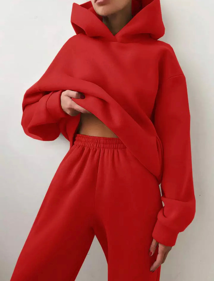Fleece Casual Tracksuits Women's 15 colors