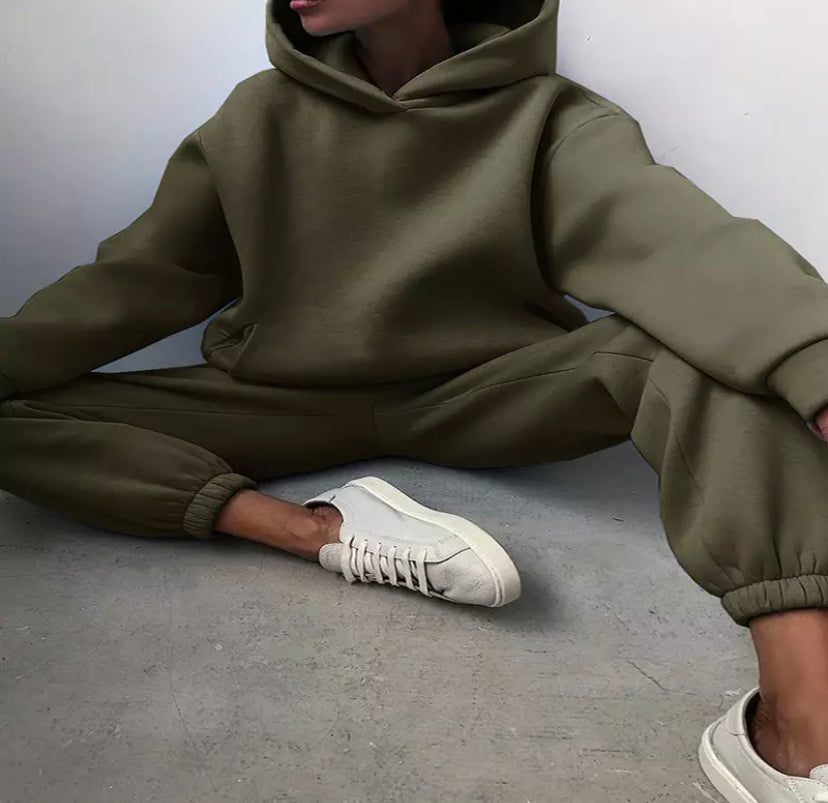 Fleece Casual Tracksuits Women's 15 colors