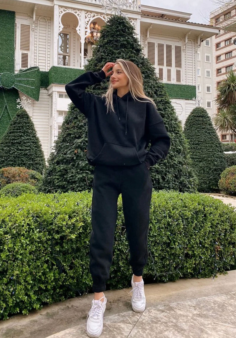 Fleece Casual Tracksuits Women's 15 colors