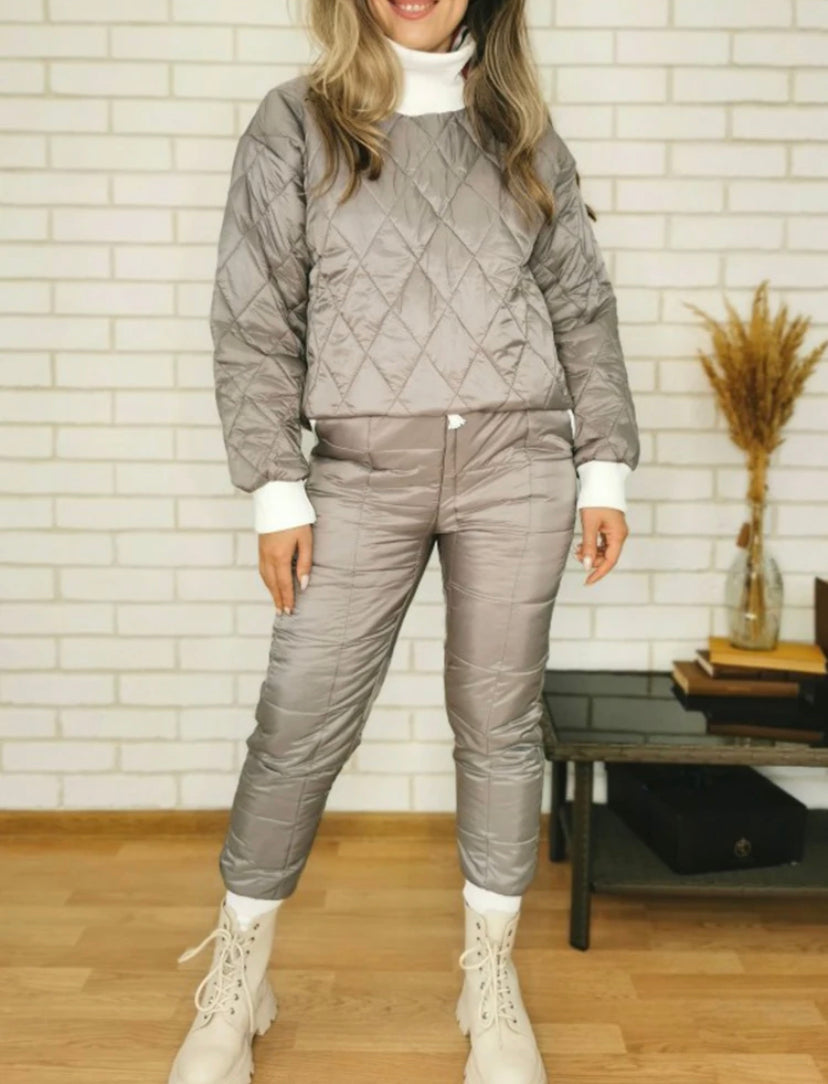 Winter Women's Set Black Gray
