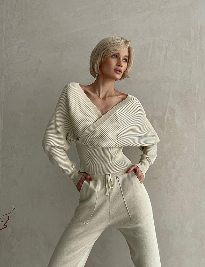 Off the shoulder khit Women's Suit 5 colors