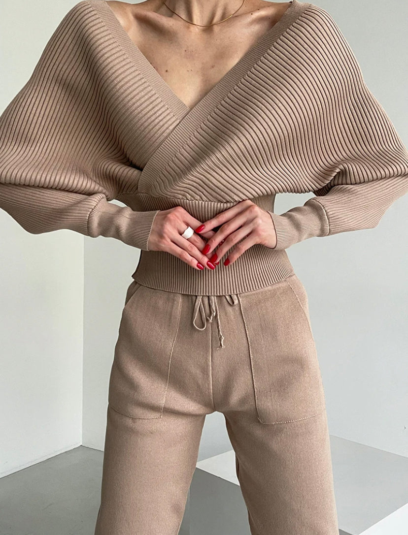 Off the shoulder khit Women's Suit 5 colors