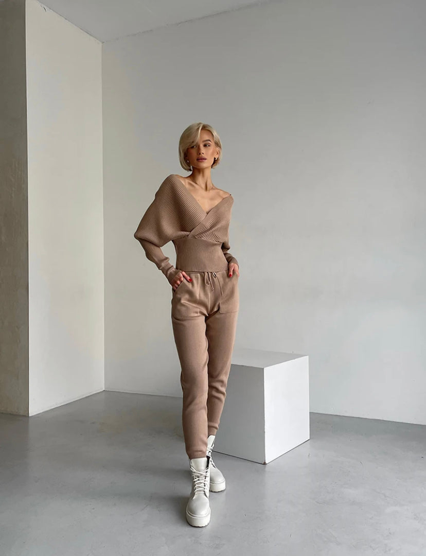 Off the shoulder khit Women's Suit 5 colors