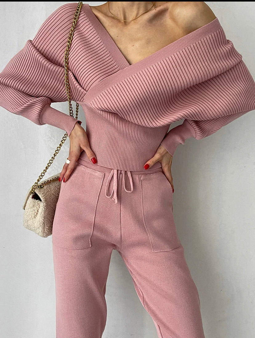 Off the shoulder khit Women's Suit 5 colors