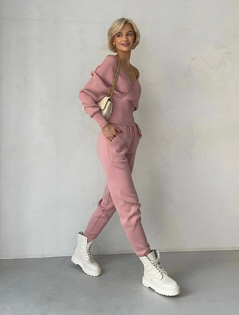 Off the shoulder khit Women's Suit 5 colors