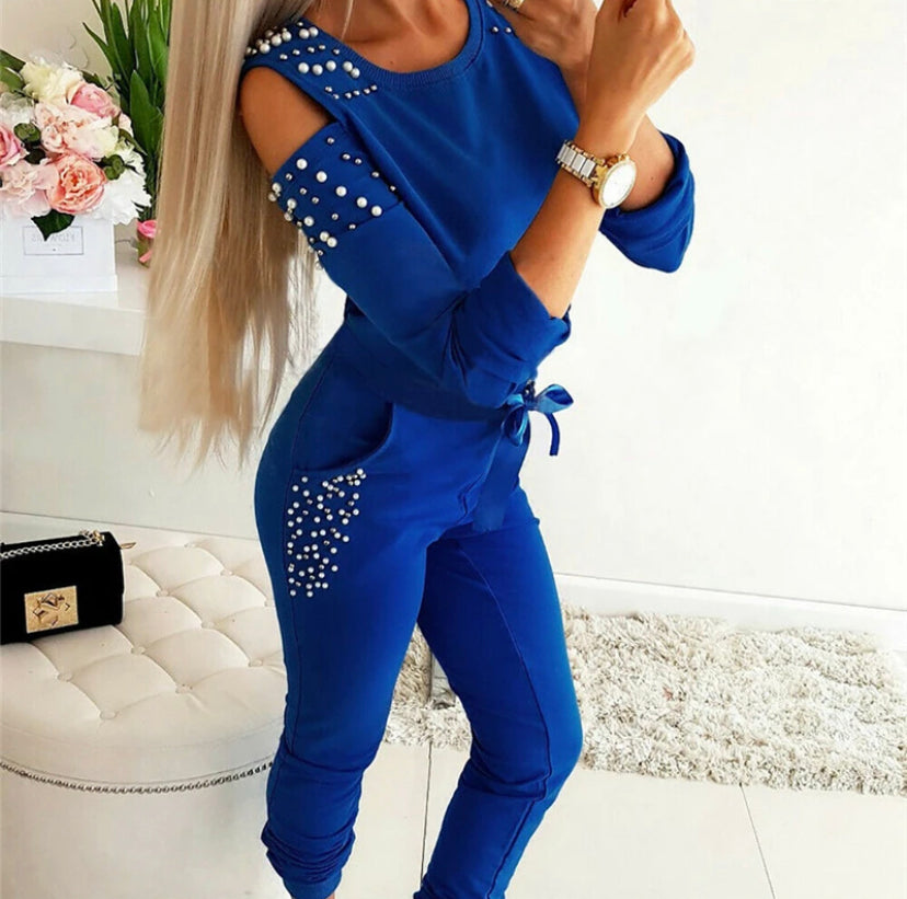 Lady Sport Women's Set Black Blue