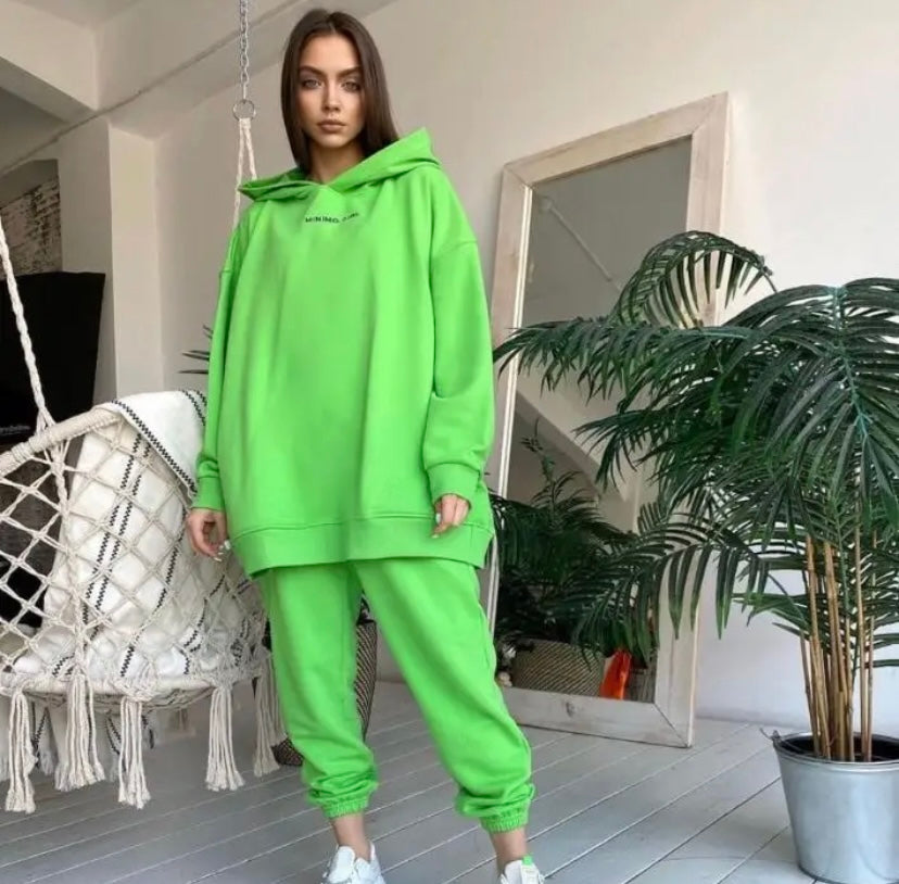 Casual Style Big Hoodies Women’s Suit 5 colors