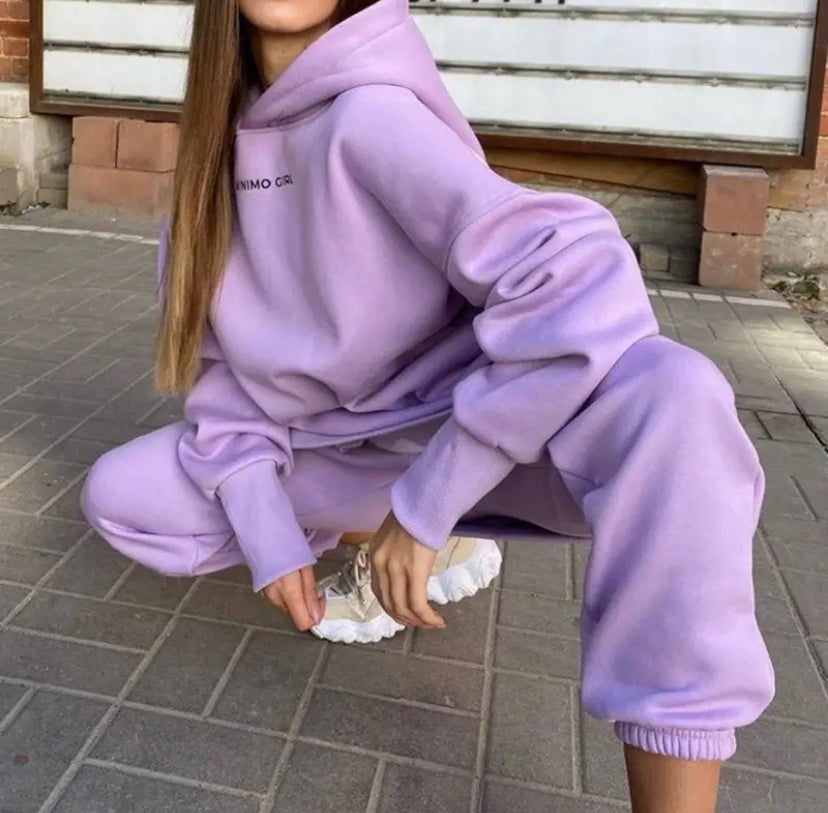 Casual Style Big Hoodies Women’s Suit 5 colors