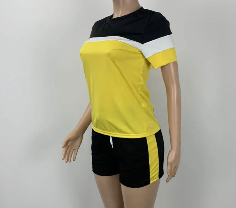 T-shirts Shorts Women's Set 4 colors