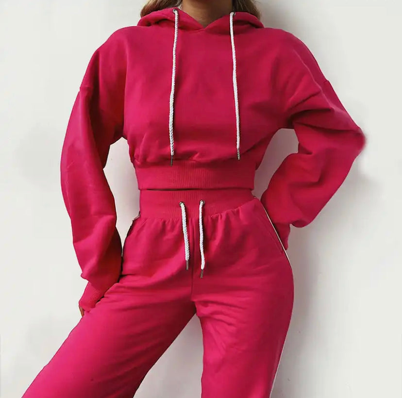 Pink Yellow Sport Women's Suit