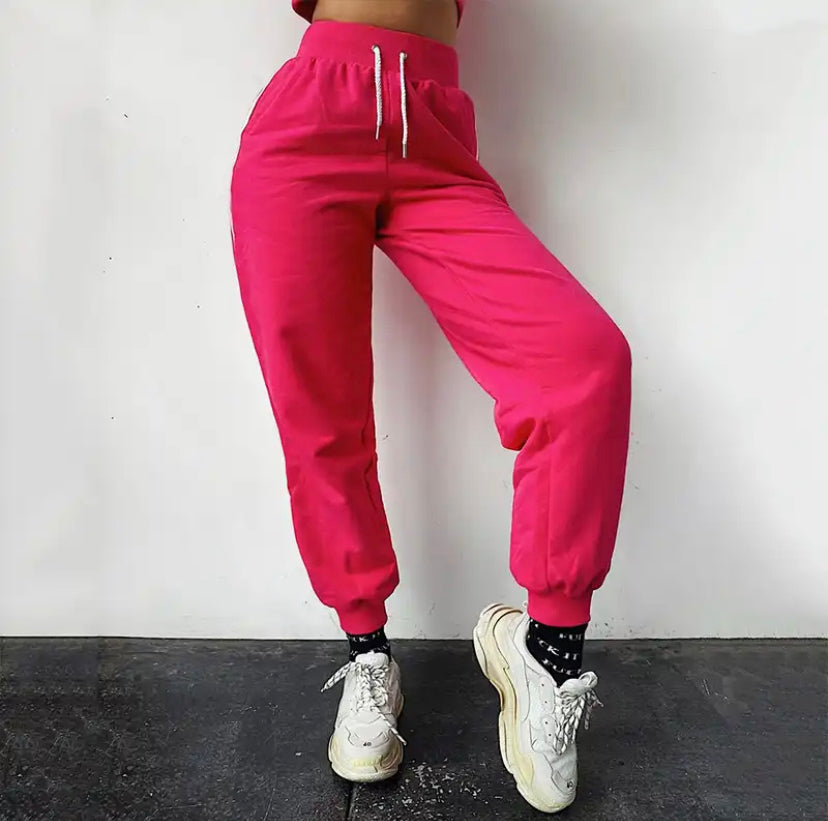 Pink Yellow Sport Women's Suit