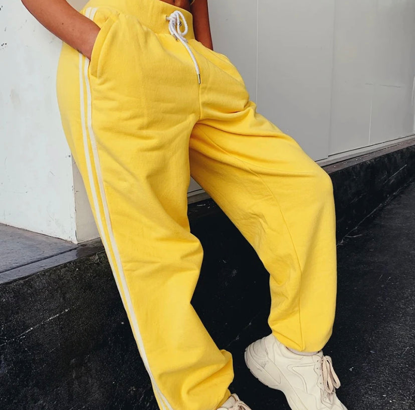Pink Yellow Sport Women's Suit