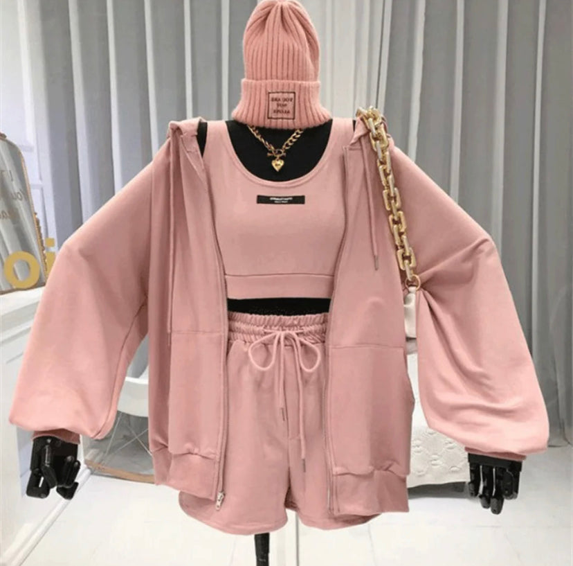 Top Shorts Jacket Women's Set 4 colors