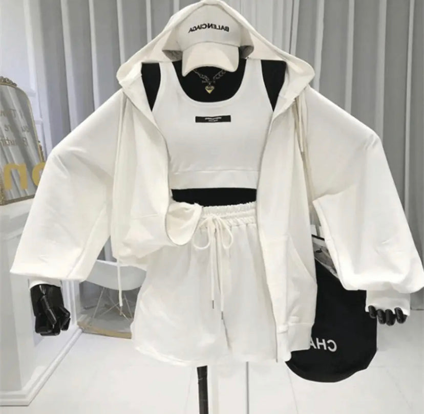 Top Shorts Jacket Women's Set 4 colors