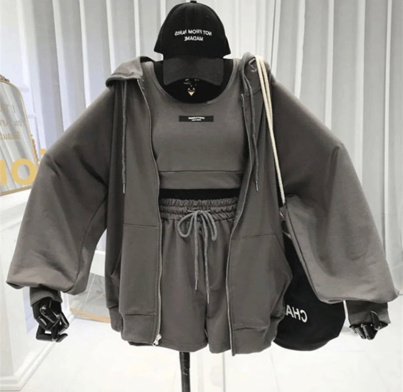 Top Shorts Jacket Women's Set 4 colors