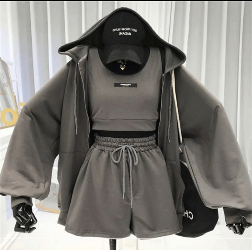 Top Shorts Jacket Women's Set 4 colors