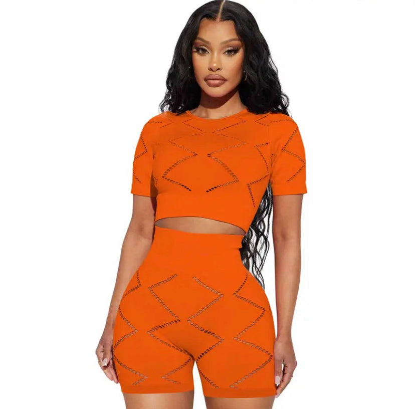 Trendy Women's Set T-shirt Shorts 5 colors