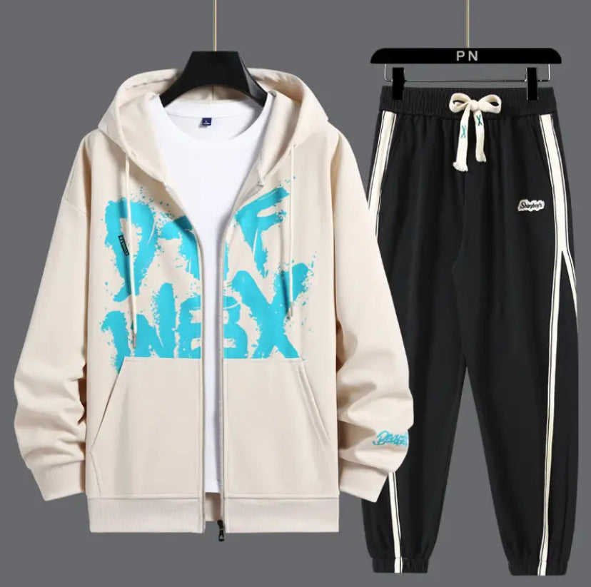 Men’s Letter print Casual Suit 3 colors