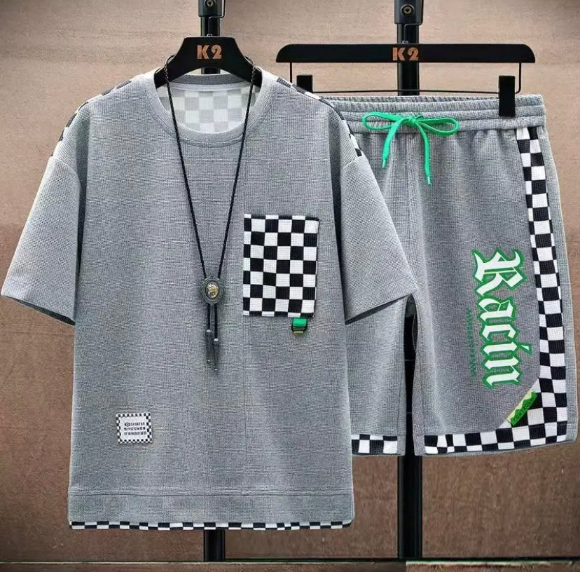 Men’s T-shirt Shorts Suit 3 colors