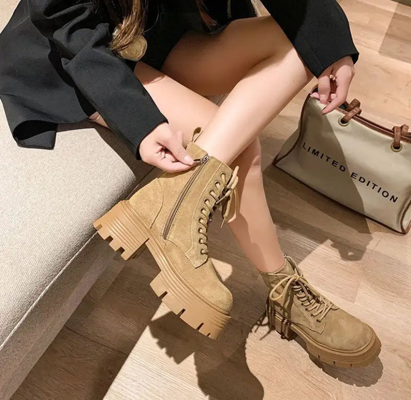 Brown Suede Boots