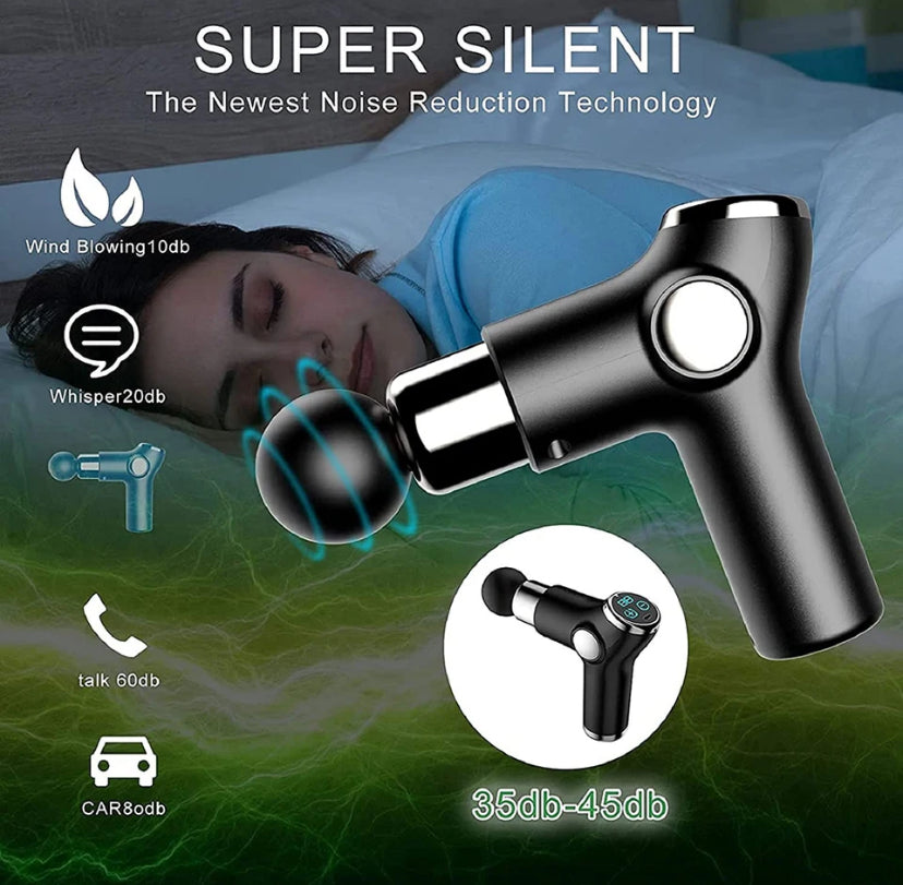 Mini LCD Massage Gun 32 Speed For Pain Relief Body Massage