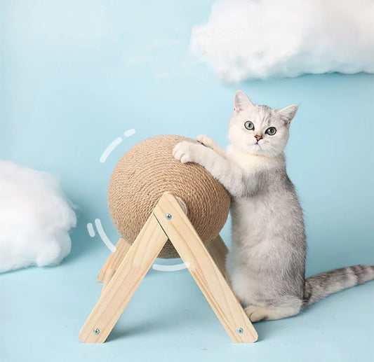 Sisal Rope Cat Scratching Ball Toy