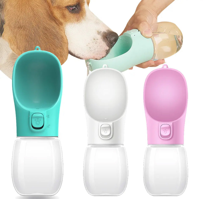 Portable Water Bottle For Small Large Dogs Cats Bowl Outdoor Walking Puppy Pet Travel