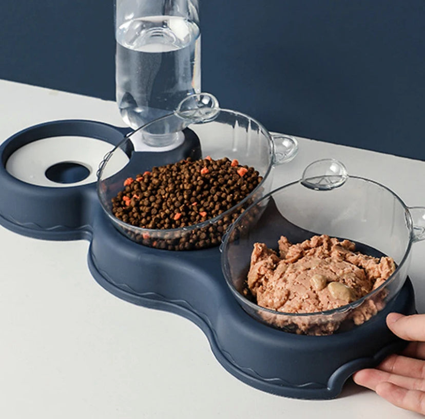 Food Bowl With Water Fountain for cats and dogs