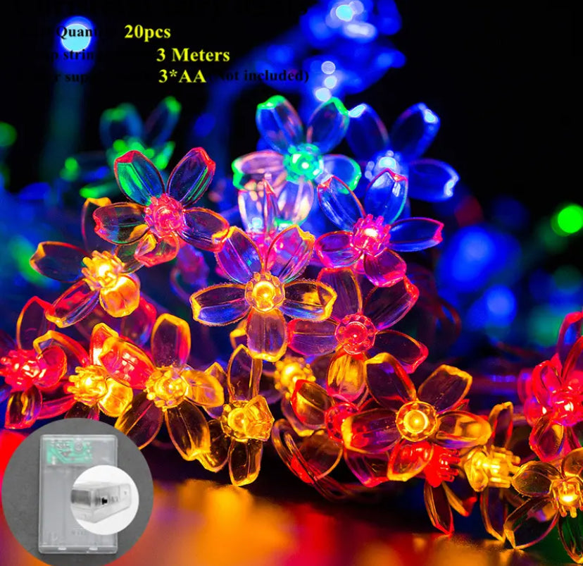 Flowers LED String Lights Christmas Decoration for Home