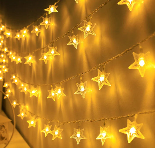 Stars LED String Lights Christmas Decoration for Home